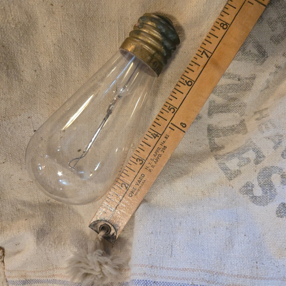 VTG Westinghouse Mazda Street Light Bulb 1915 Clear Glass Brass Base Antique USA - Picture 7 of 9
